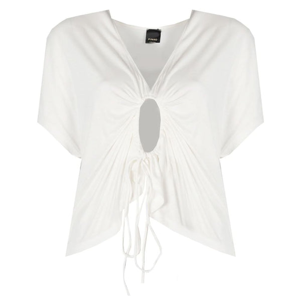 PINKO White Viscose Tops & T-Shirt
