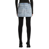 Balenciaga Logo Print Denim Skirt