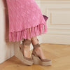 Gianvito Rossi Suede Wedge Espadrilles