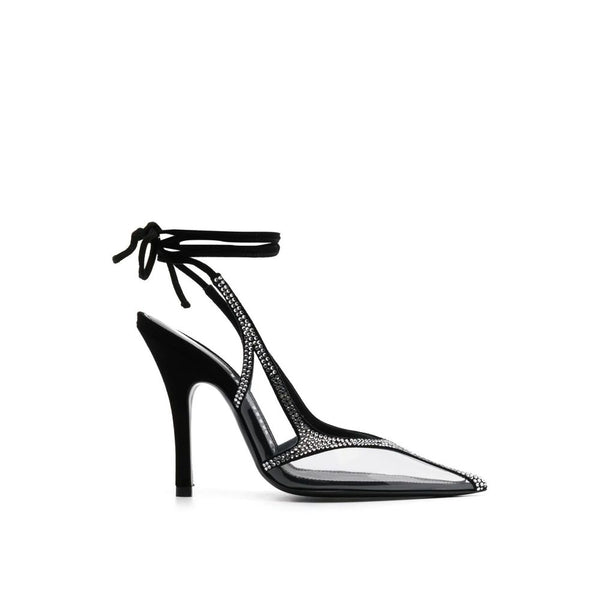 حذاء Attico Venus Chrome Slingback Pumps
