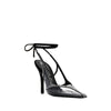 حذاء Attico Venus Chrome Slingback Pumps