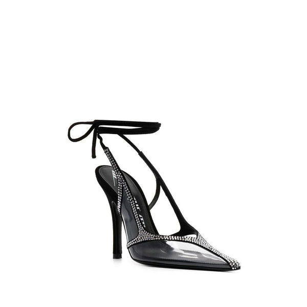 حذاء Attico Venus Chrome Slingback Pumps