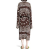 The Attico Printed Viscose Twill Kaftan Dress