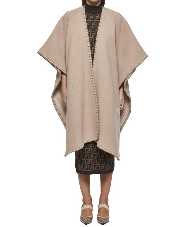 Fendi Wool And Cashmere Poncho