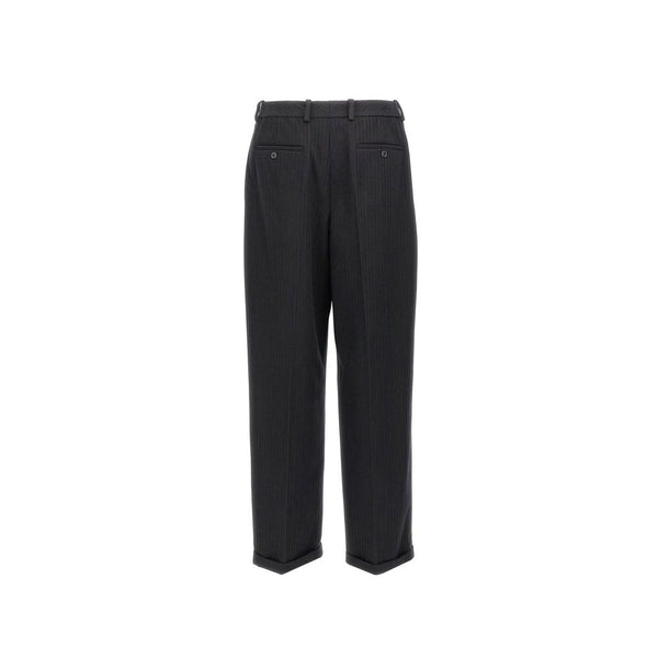 Saint Laurent Cashmere And Wool Flannel 90'S Striped Pants