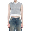 سترة Acne Studios ذات طبقات ورقبة على شكل حرف V