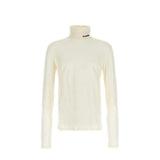 Jil Sander White Polyester Turtleneck