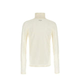 Jil Sander White Polyester Turtleneck