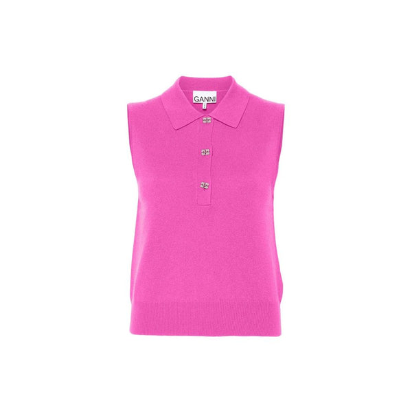 Ganni Wool And Cashmere Polo