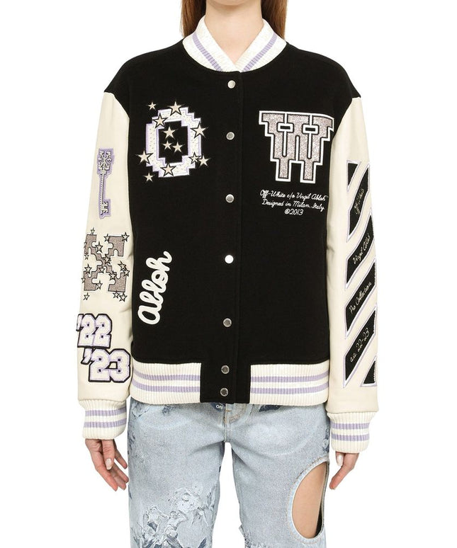 Off-White Wool Bomber Jacket