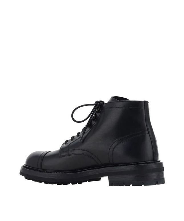 Dolce & Gabbana Lace-Up Leather Boots