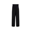 Salvatore Ferragamo Silk And Linen Pants