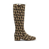 Valentino Garavani Canvas Logo Boots