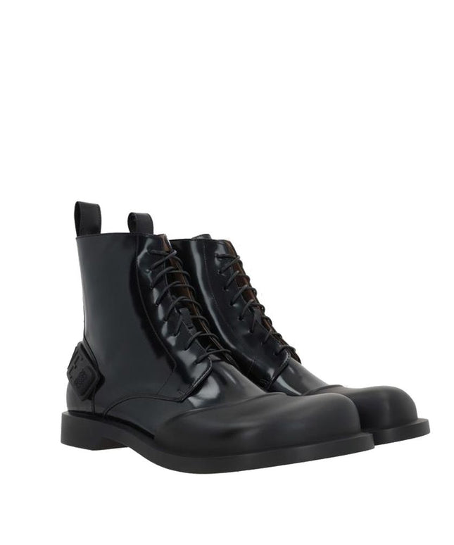 Loewe Leather Lace-Up Boots
