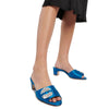 Manolo Blahnik Prinap 050 Satin Mules