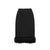 Saint Laurent Feathers Trim Silk Skirt