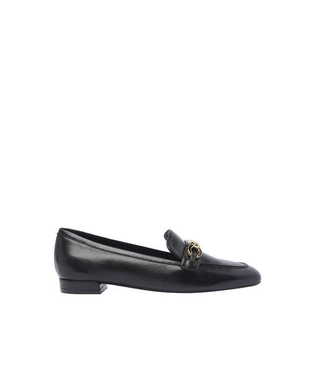 Stuart Weitzman Signature Square Leather Loafers