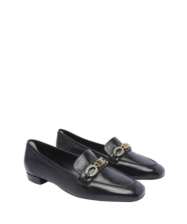 Stuart Weitzman Signature Square Leather Loafers
