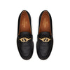 Valentino Garavani V-Logo Moon Leather Loafers
