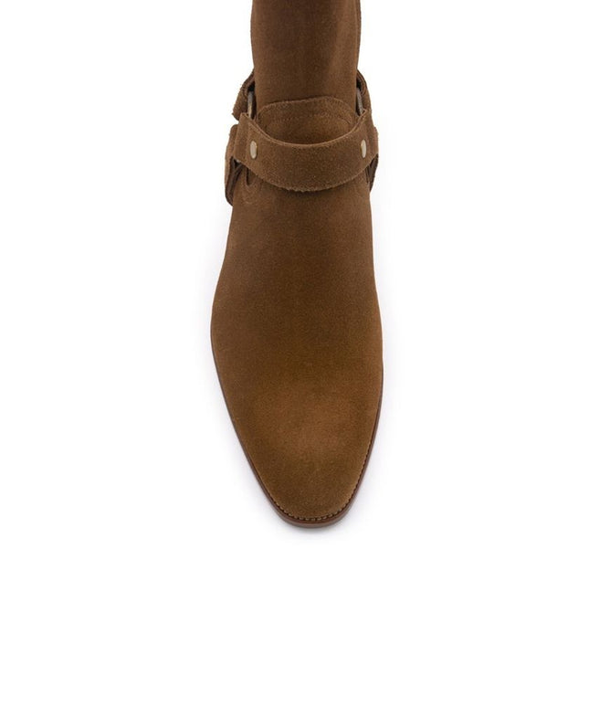 Saint Laurent Wyatt Harness Ankle Boots
