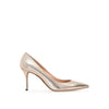 Sergio Rossi Godiva 090 Crack Mirror Leather Pumps