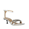 Sergio Rossi Leather Crystal Sandals