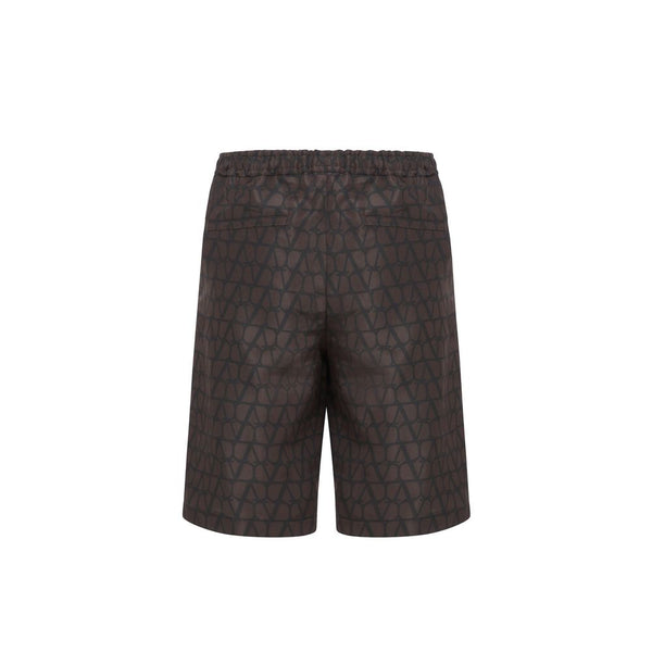 Valentino Logo Silk Shorts