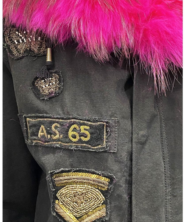 AS65 Canvas Embellished Parka Jacket