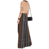 Burberry Checked Wide Leg Canvas Pants