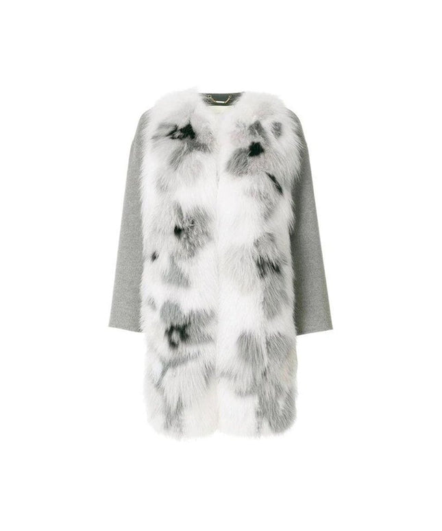 Fendi Fur Trim Cashmere Coat