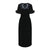 Fendi Fur Trim Velvet Midi Dress