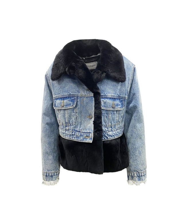 FORTE DEI MARMI COUTURE Fur Lining Denim Jacket