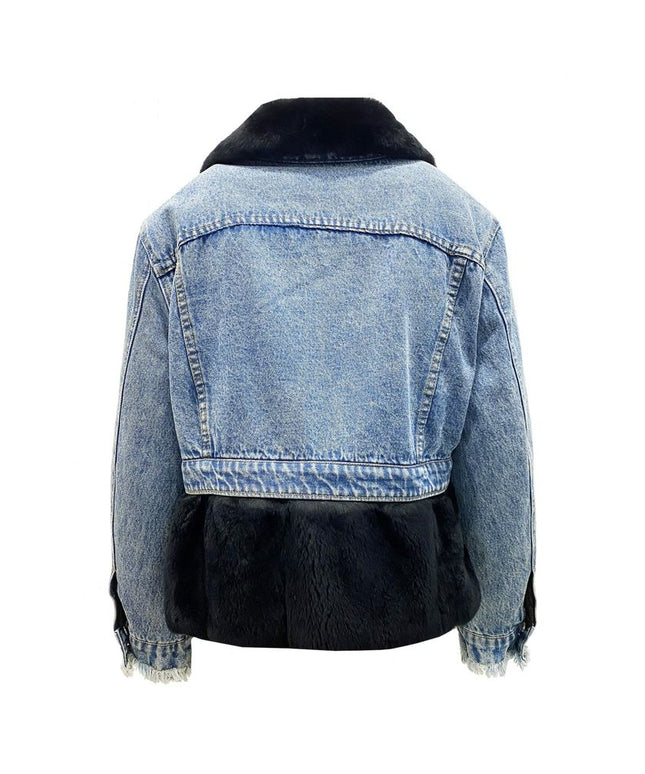 FORTE DEI MARMI COUTURE Fur Lining Denim Jacket
