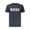 Hugo Boss Blue Cotton Men T-Shirt