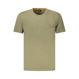 Hugo Boss Green Cotton Men T-Shirt
