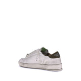 Golden Goose White Calf Leather Bos Taurus Low Top Sneakers