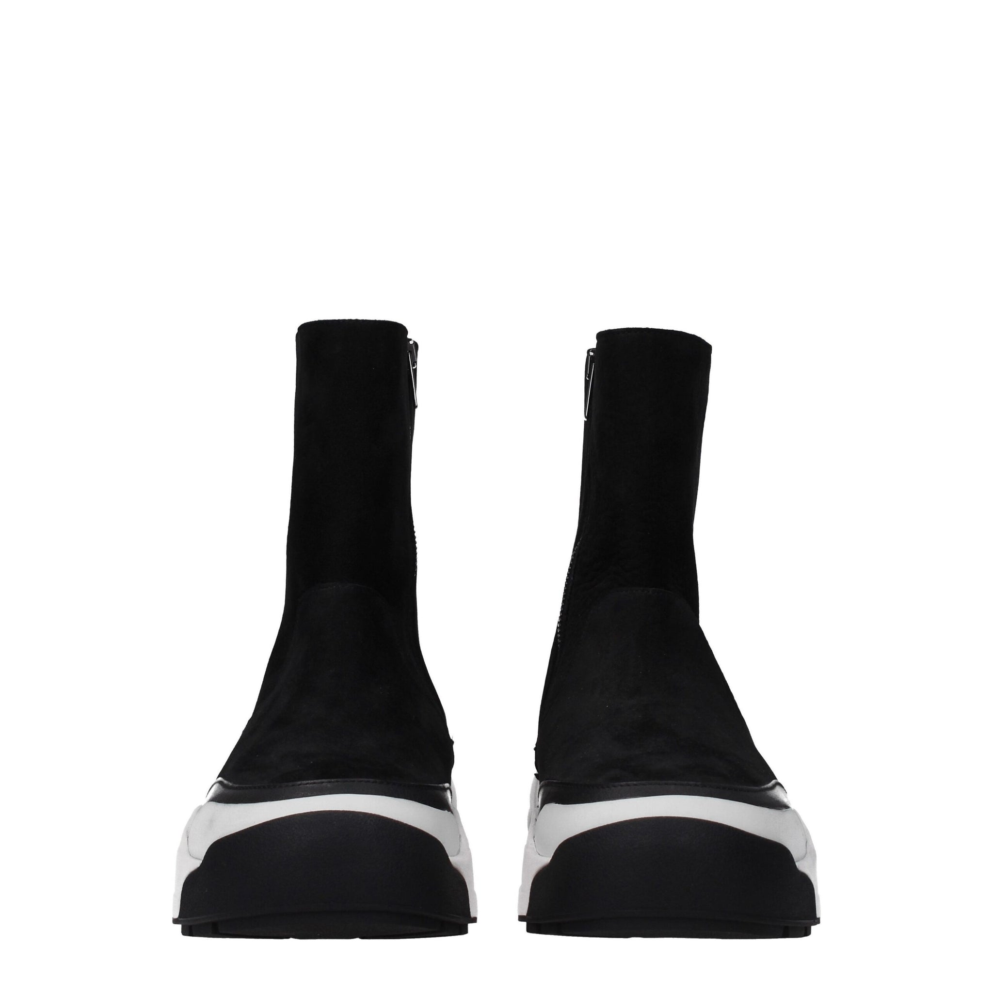 Kenzo Black Leather Ankle Boots