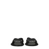 Kenzo Black Leather Slippers Sandals