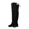 Stuart Weitzman Black Leather Over The Knee