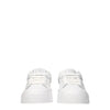Dolce & Gabbana White Leather Low Tops