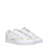 Maison Margiela White Fabric Low Top Sneakers