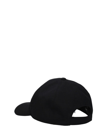 Versace Black Cotton Caps (Baseball Hat)