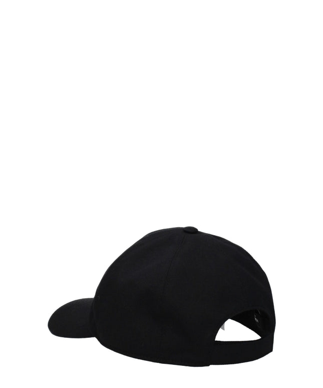 Versace Black Cotton Caps (Baseball Hat)