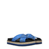 Kenzo Blue Fabric Slippers Sandals