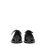 Stuart Weitzman Black Leather Oxfords And Derbies