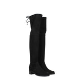 Stuart Weitzman Black Leather Over The Knee