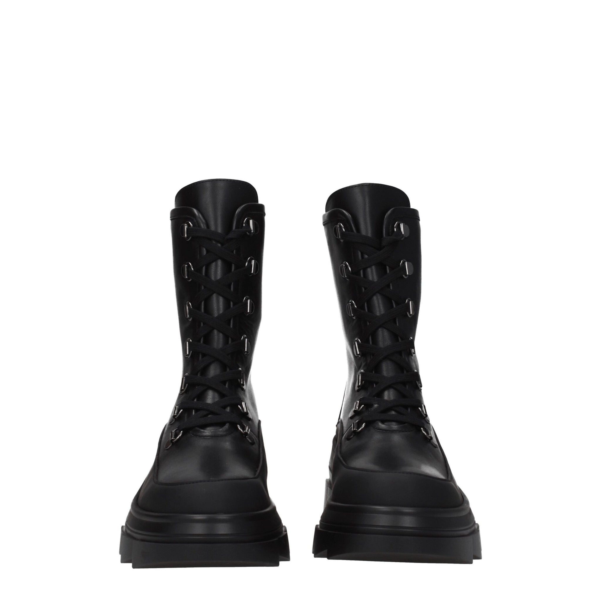 Stuart Weitzman Black Leather Ankle Boots