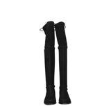 Stuart Weitzman Black Leather Over The Knee