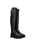 Stuart Weitzman Black Leather Over The Knee