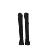 Stuart Weitzman Black Leather Over The Knee